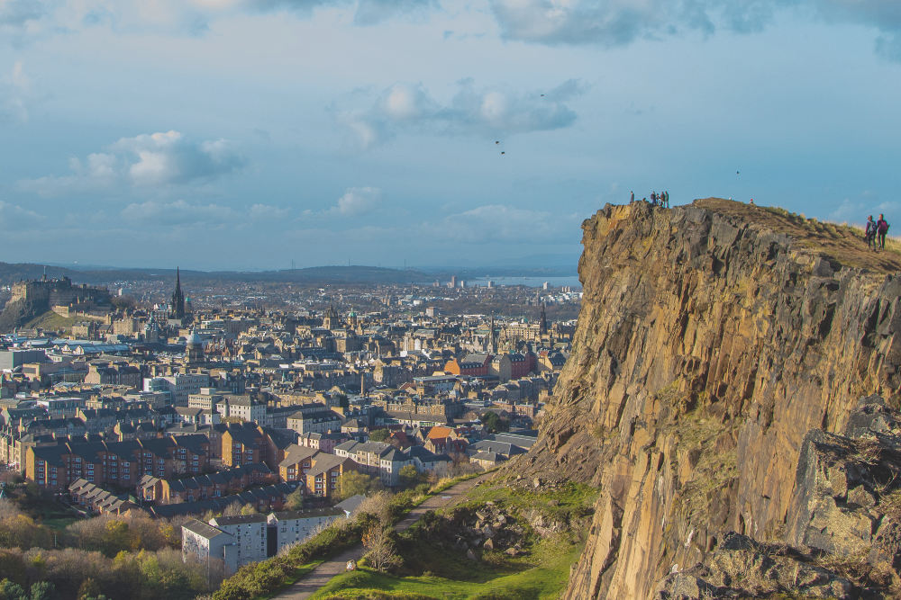The view of Edinburgh from Arthurs Seat